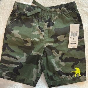 Garanimals Green Camouflage Shorts with Elastic Waistband